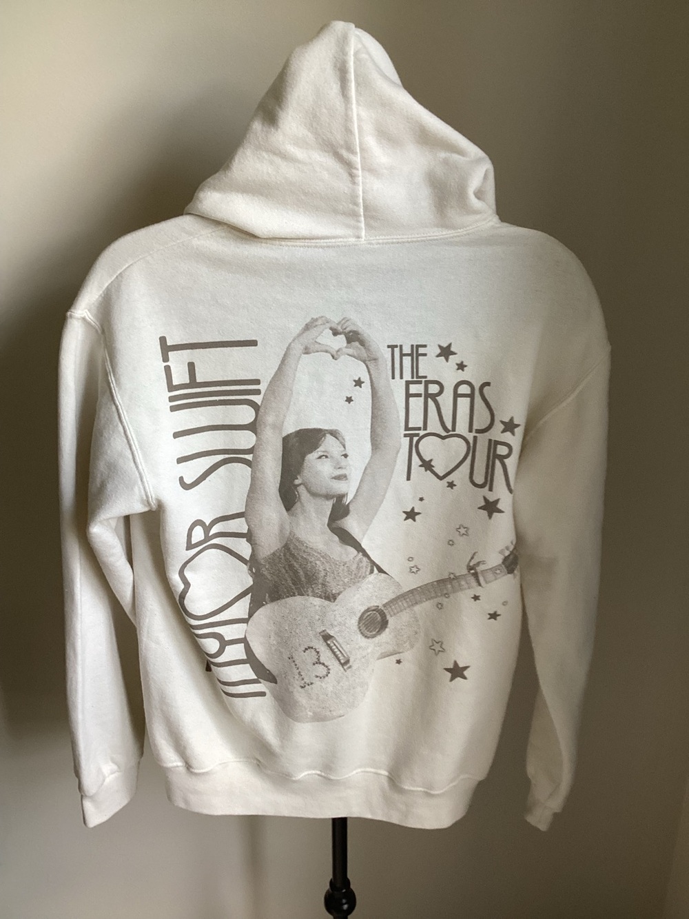 Taylor Swift The Eras Tour White Graphic Hoodie official merchandise size S